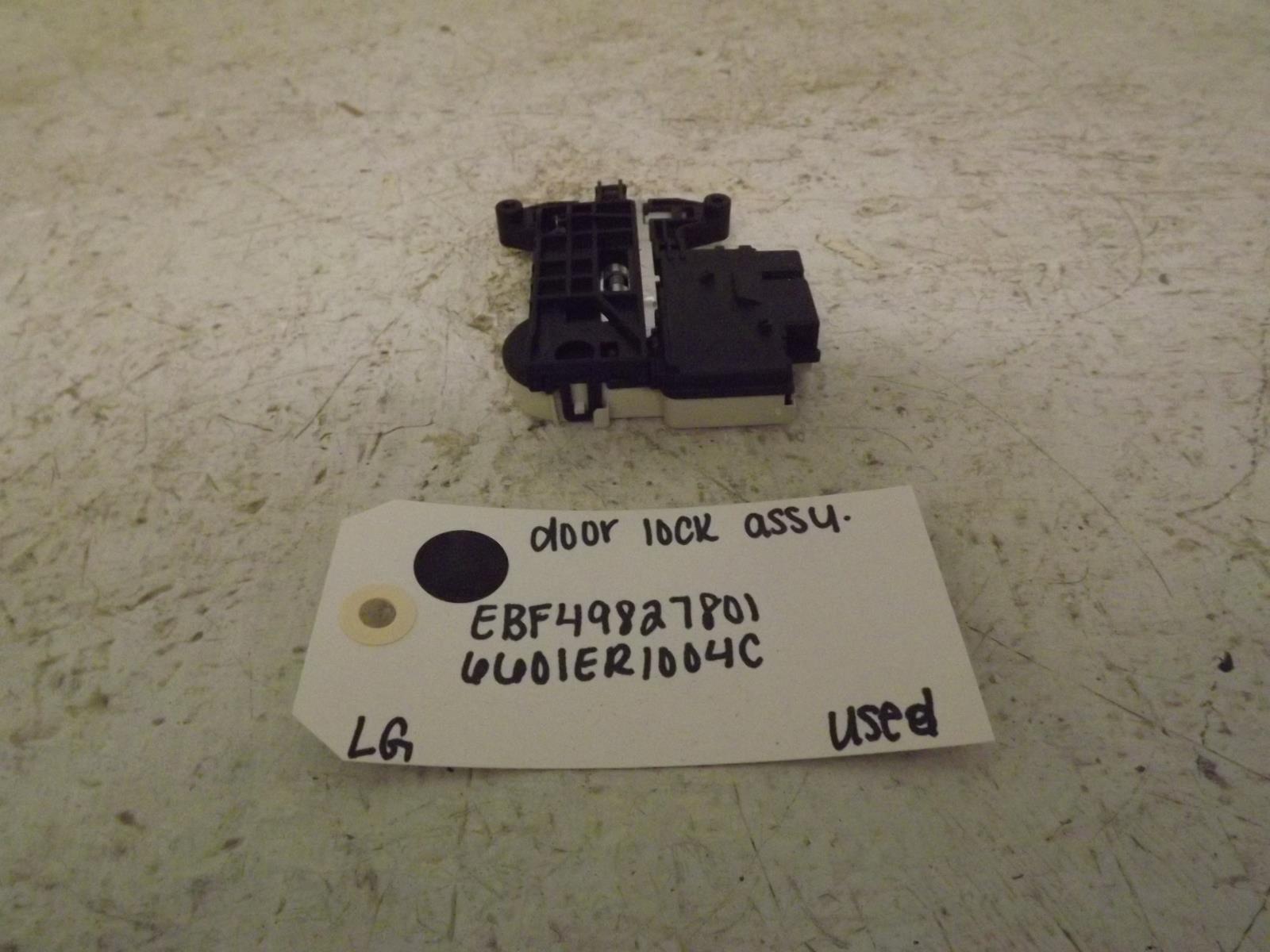 LG Washer EBF49827801 6601ER1004C Door Lock Assembly Used LG Washer EBF49827801 6601ER1004C Door Lock Assembly Used